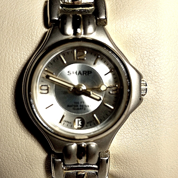 Sharp Watch Silver&Gold Tone,Water Resistant 100FT - Picture 3 of 7